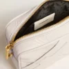 Mini Star Bag en cuir blanc beurre avec étoile ton sur ton