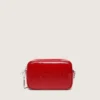 Mini Star Bag pour femme en cuir peint en rouge avec étoile ton sur ton