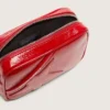 Mini Star Bag pour femme en cuir peint en rouge avec étoile ton sur ton
