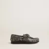 Mocassins Cruise junior en cuir noir vieilli