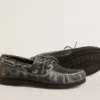 Mocassins Cruise junior en cuir noir vieilli