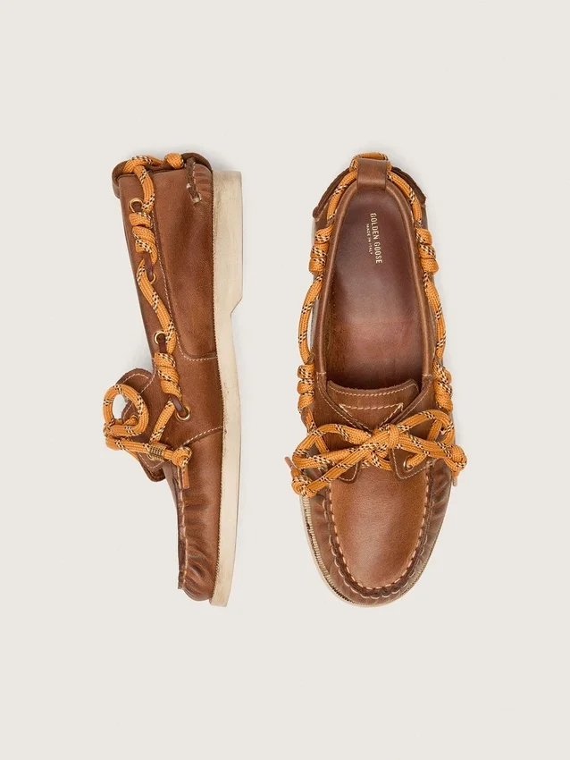 Mocassins Cruise pour femme en cuir couleur tabac
