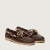 Mocassins Cruise pour homme en cuir marron foncé brillant