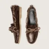 Mocassins Cruise pour homme en cuir marron foncé brillant