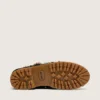 Mocassins Cruise pour femme en daim ciré noir avec lacets de randonnée noirs