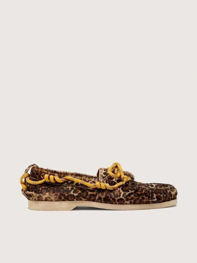 Mocassins Cruise pour homme en peau de poney à imprimé léopard