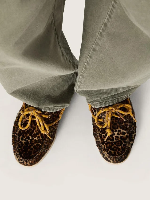 Mocassins Cruise pour homme en peau de poney à imprimé léopard