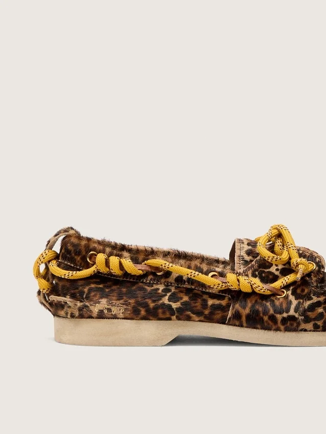 Mocassins Cruise pour homme en peau de poney à imprimé léopard