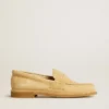 Mocassins Jerry en daim ciré écru