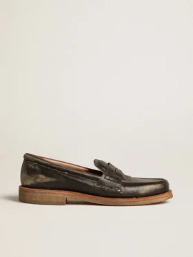 Mocassins Jerry pour femme en cuir noir
