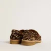 Mocassins Jerry pour femme en peau de poney à imprimé léopard