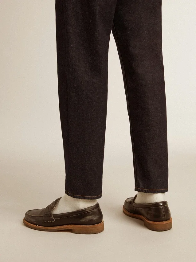 Mocassins Jerry pour homme en cuir noir