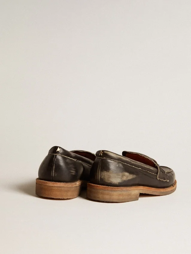 Mocassins Jerry pour homme en cuir noir