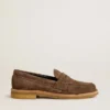 Mocassins Jerry pour homme en daim gris tourterelle