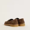 Mocassins Jerry pour homme en daim gris tourterelle