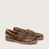Mocassins Jerry pour homme en peau de poney à imprimé léopard