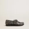 Mocassins Young Cruise en cuir noir vieilli