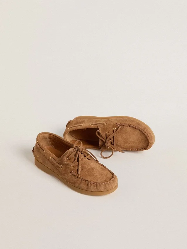 Mocassins Young Cruise en daim marron clair