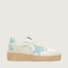 Modèle Ball Star pour femme en cuir blanc avec une étoile bleu clair