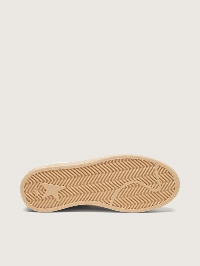 Modèle Ball Star pour femme en cuir blanc avec une étoile bleu clair