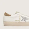 Modèle Hi Star pour femme avec étoile pailletée argentée et languette de talon en nubuck gris tourterelle
