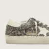 Modèle Hi Star pour femme en cuir de poney noir et blanc avec étoile en cuir blanc