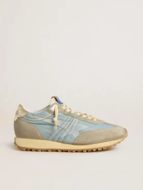 Modèle Marathon pour femme avec tige en nylon bleu clair et étoile bleu pastel
