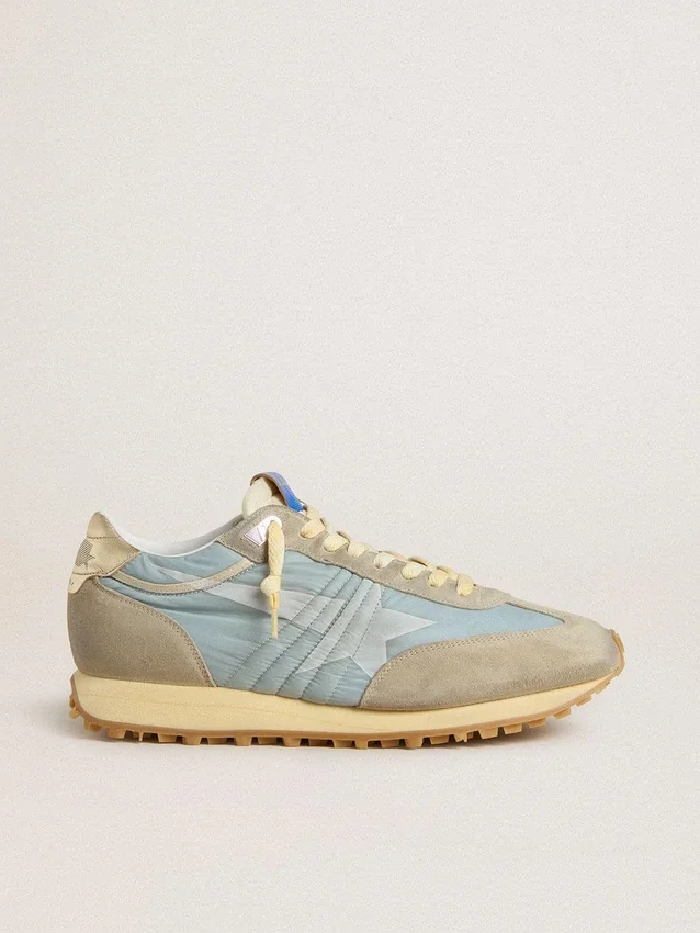 Modèle Marathon pour femme avec tige en nylon bleu clair et étoile bleu pastel