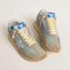 Modèle Marathon pour femme avec tige en nylon bleu clair et étoile bleu pastel
