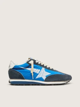 Modèle Marathon pour homme avec tige en nylon bleu et étoile blanche