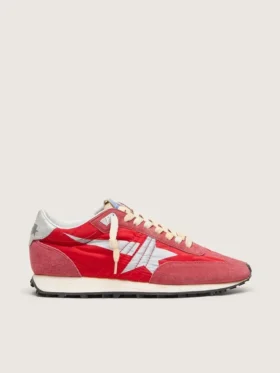 Modèle Marathon pour homme avec tige en nylon rouge et étoile argentée