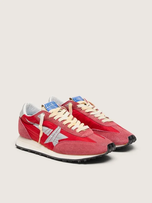 Modèle Marathon pour homme avec tige en nylon rouge et étoile argentée