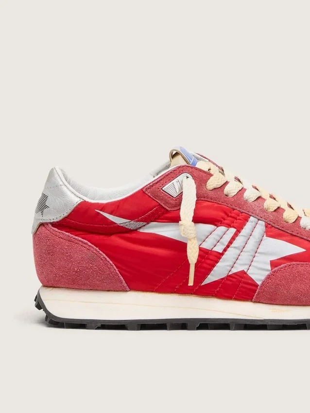Modèle Marathon pour homme avec tige en nylon rouge et étoile argentée