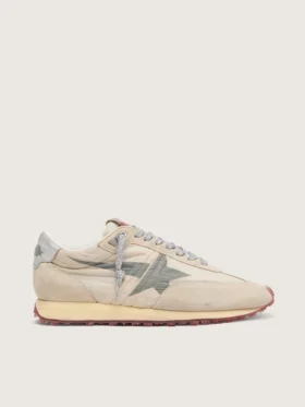 Modèle Marathon pour homme avec tige en nylon beige et étoile grise