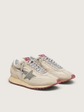 Modèle Marathon pour homme avec tige en nylon beige et étoile grise