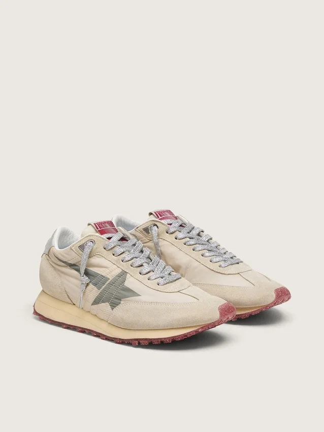 Modèle Marathon pour homme avec tige en nylon beige et étoile grise