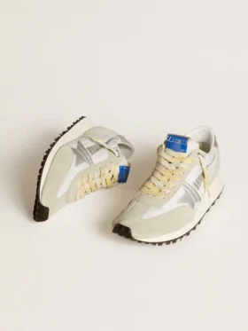 Modèle Marathon pour homme avec tige en nylon blanc et étoile argentée