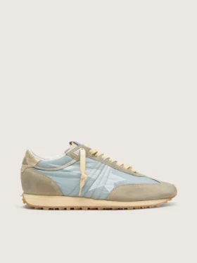 Modèle Marathon pour homme avec tige en nylon bleu clair et étoile bleu pastel