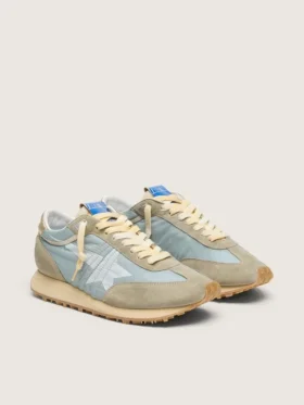 Modèle Marathon pour homme avec tige en nylon bleu clair et étoile bleu pastel