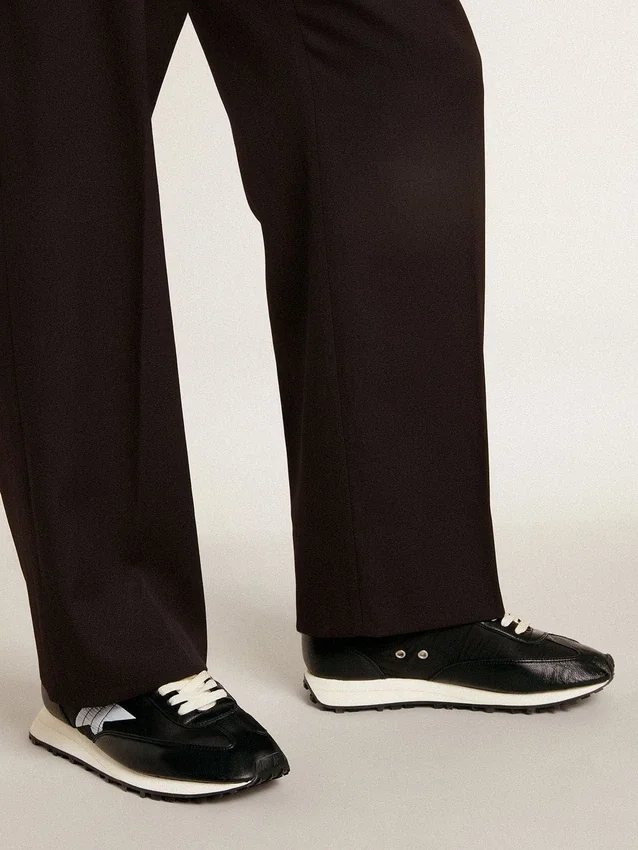 Modèle Marathon pour homme avec tige en nylon noir et étoile blanche