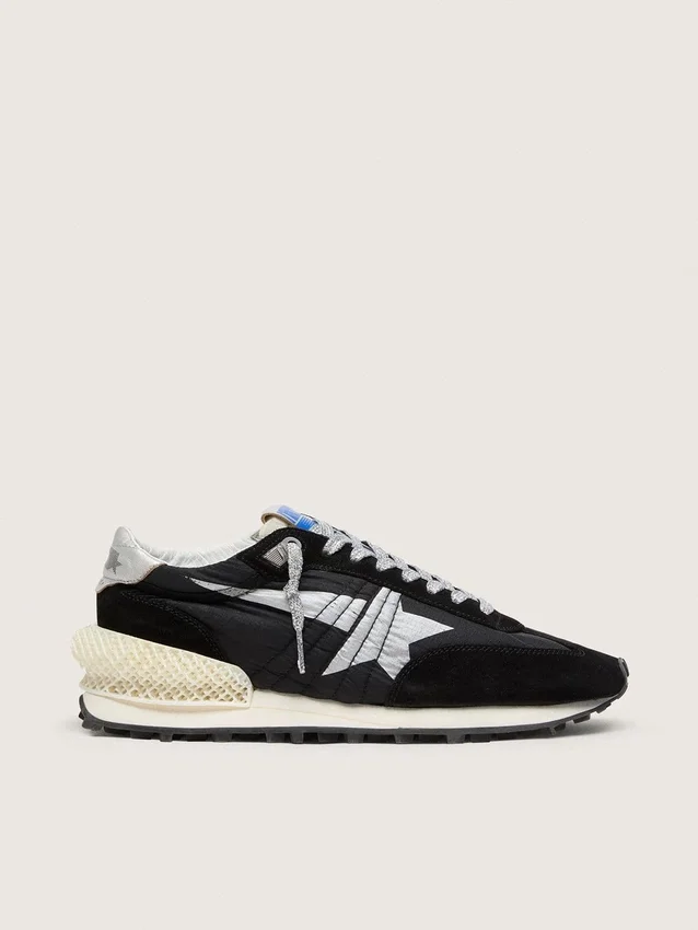 Modèle Marathon pour homme avec tige en nylon ripstop noir et étoile argentée