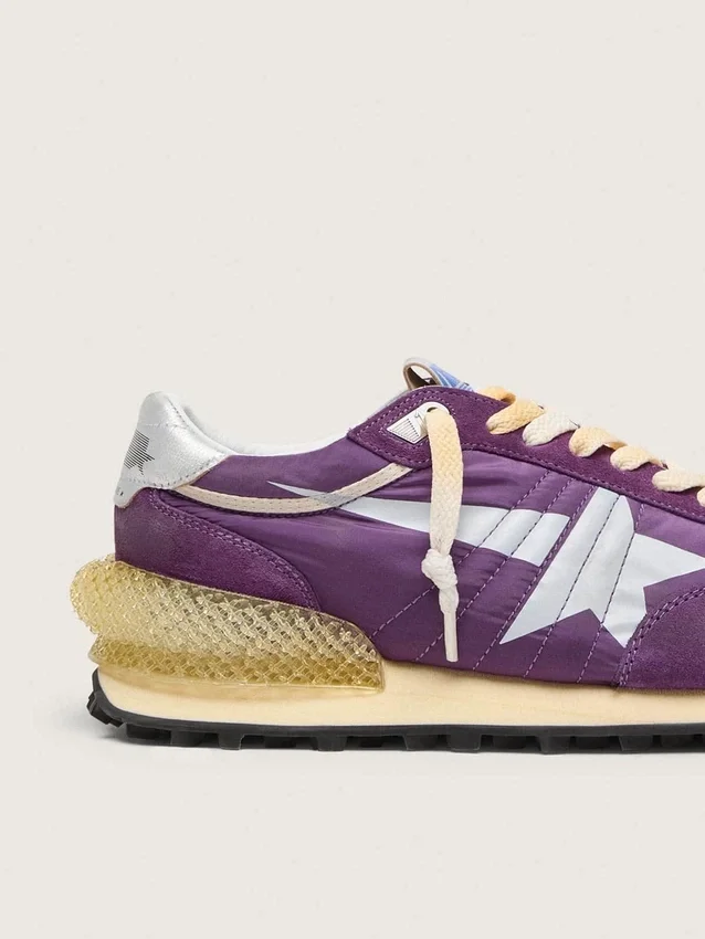 Modèle Marathon pour femme avec tige en nylon violet et étoile blanche