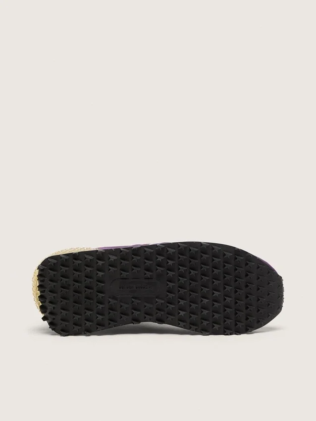 Modèle Marathon pour femme avec tige en nylon violet et étoile blanche