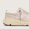 Modèle Running Sole pour femme en cuir rose poudré avec étoile argentée