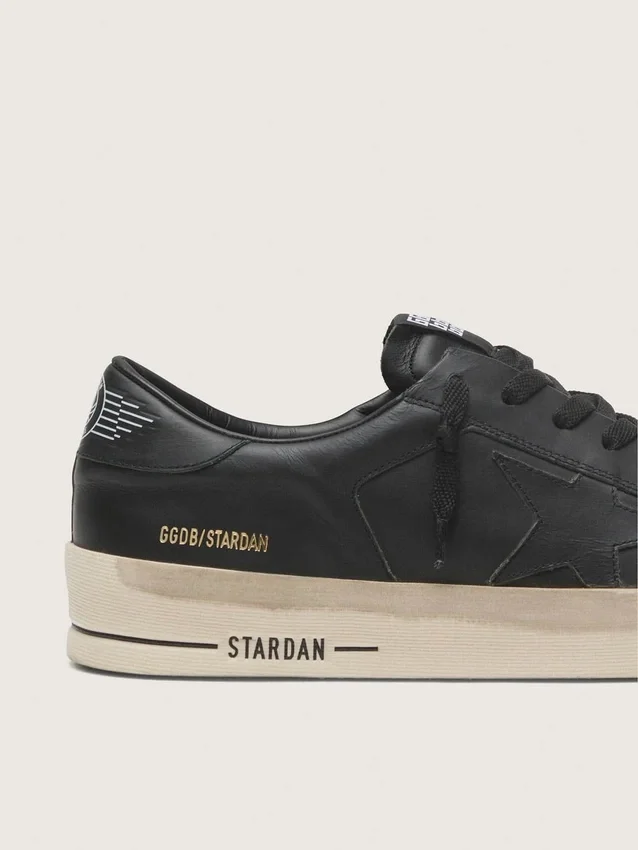 Modèle Stardan pour homme, entièrement en cuir noir