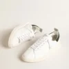 Modèle Starter d’origine bio avec languette de talon en cuir vert