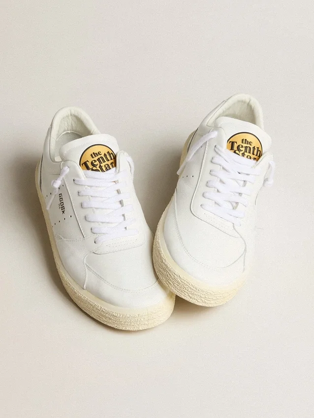 Modèle Tenth Star pour femme en cuir blanc