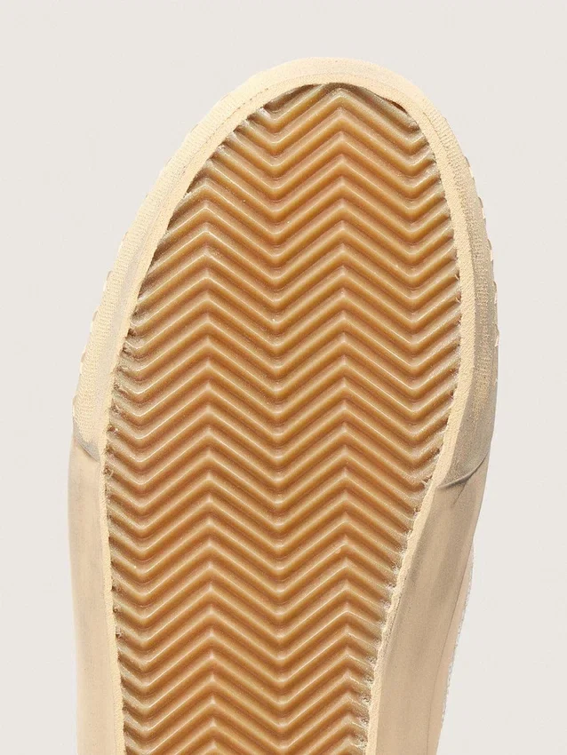 Modèle VCE Penstar pour femme en daim beige et paillettes couleur perle