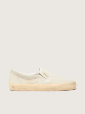 Modèle VCE Penstar pour homme en daim beige et paillettes couleur perle