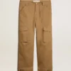 Pantalon cargo beige kaki